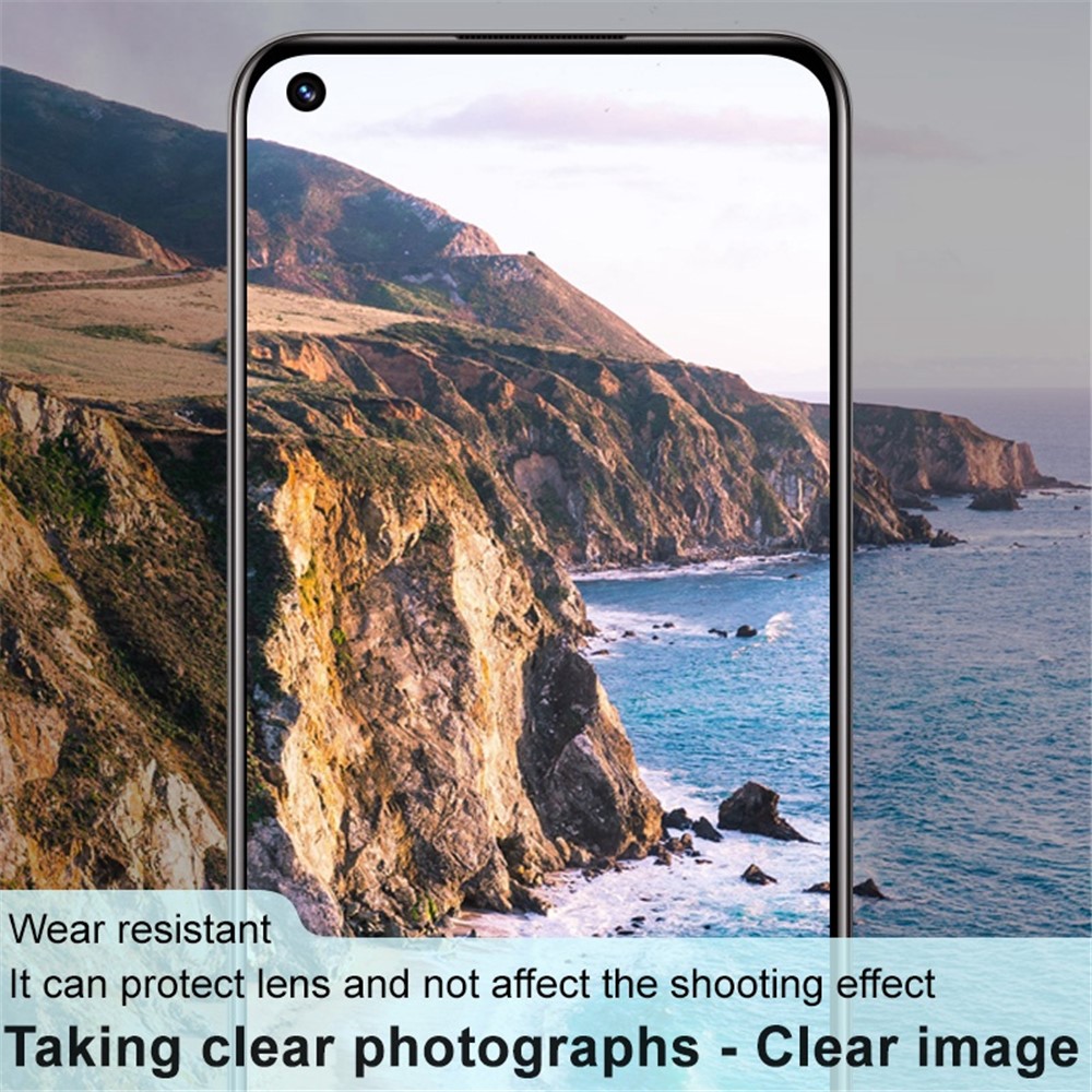 IMAK For Realme 8i Integrated Back Camera Cover Full Screen Scratch-Proof Tempered Glass Lens Film + Acrylic Lens Cap (Black Version)-8