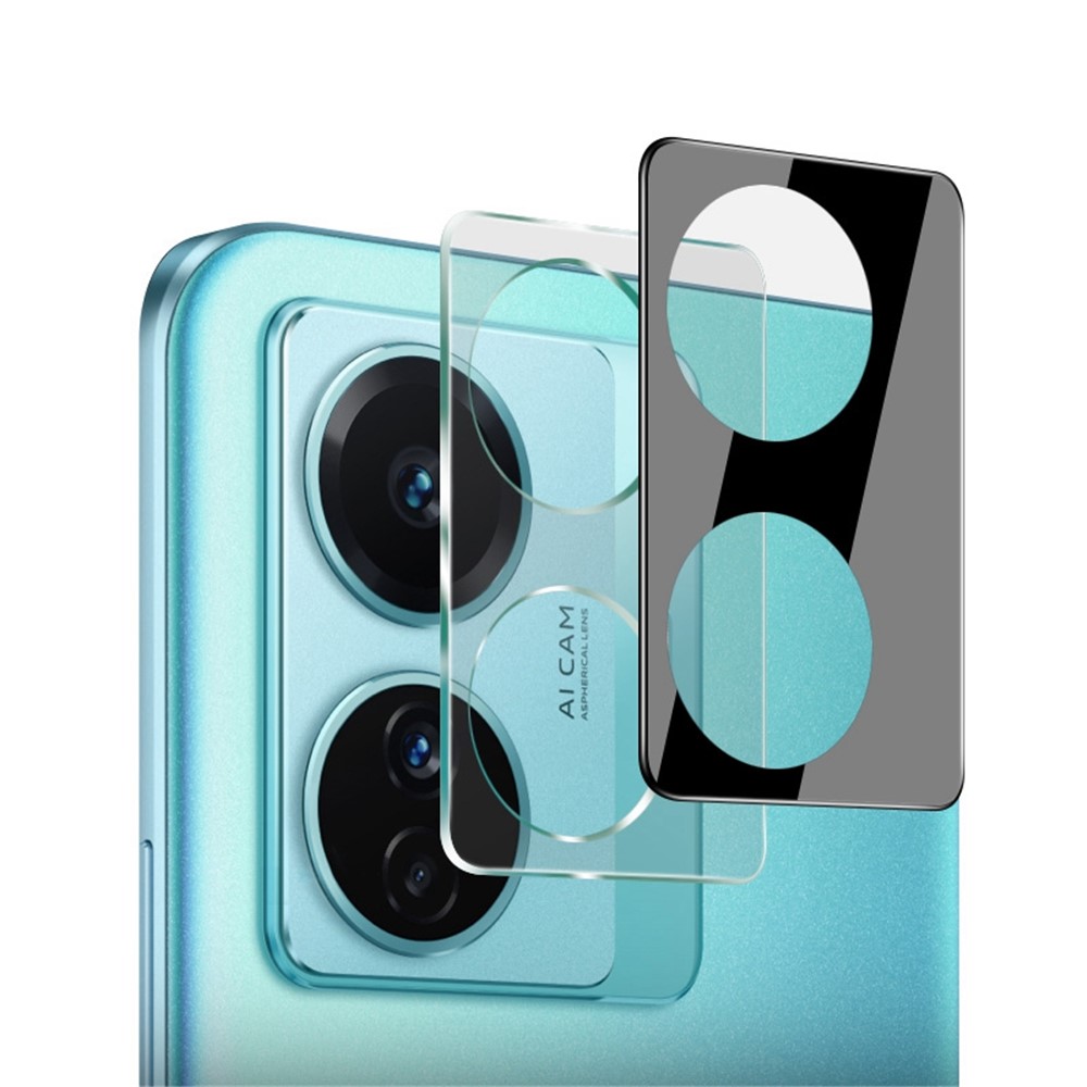 IMAK For vivo T1 Pro 5G Integrated Camera Lens Protector Tempered Glass Lens Film + Acrylic Lens Cap Anti-Scratch Camera Cover (Black Version)-1
