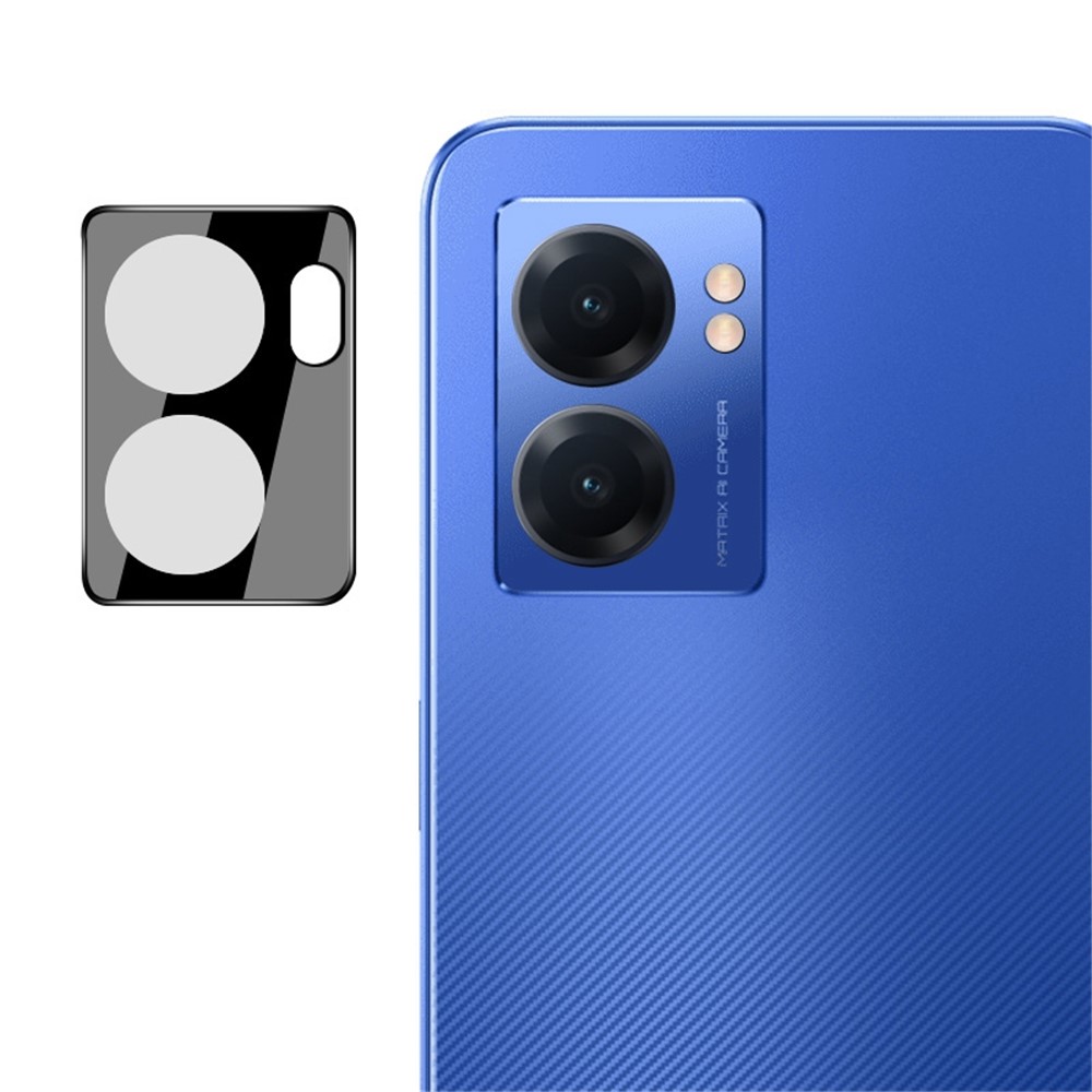 IMAK For Realme Narzo 50 5G Camera Lens Cover Protector Easy Install Scratch-Resistant Integrated Tempered Glass Lens Film + Acrylic Lens Cap (Black Version)-2
