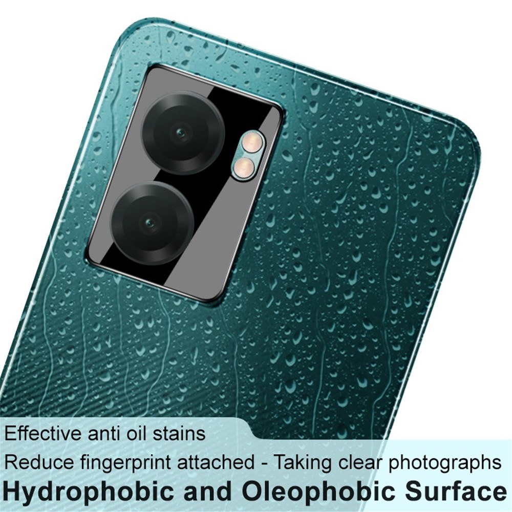 IMAK For Realme Narzo 50 5G Camera Lens Cover Protector Easy Install Scratch-Resistant Integrated Tempered Glass Lens Film + Acrylic Lens Cap (Black Version)-7