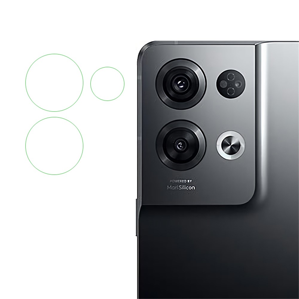 Rear Camera Lens Film for Oppo Reno8 Pro 5G, Tempered Glass Scratch-resistant Camera Lens Protector-1