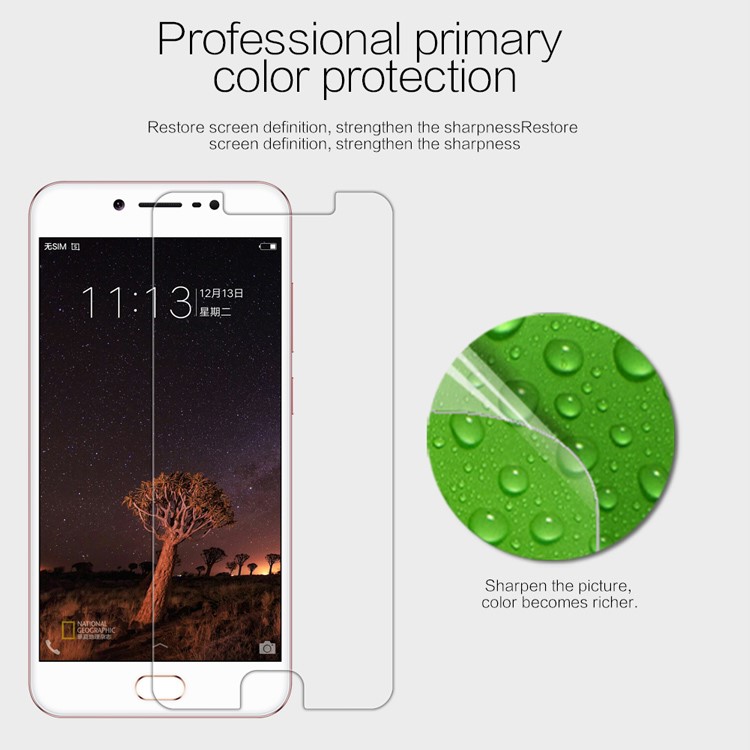NILLKIN for Vivo Y67 Anti-fingerprint HD Clear LCD Screen Guard Film - Transparent-2