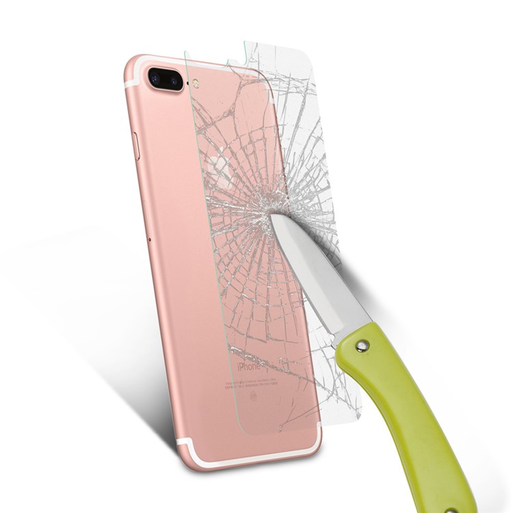 For Apple iPhone 7 Plus Tempered Glass Back Protector Film 0.3mm (Straight Edge)-5