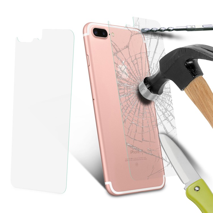 For Apple iPhone 7 Plus Tempered Glass Back Protector Film 0.3mm (Straight Edge)-8