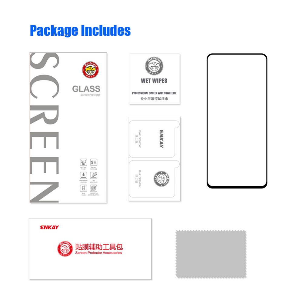 ENKAY HAT PRINCE For OnePlus Nord CE 2 Lite 5G 0.26mm 2.5D Arc Edge Full Glue High Aluminium-silicon Glass Film 9H Full Screen Protector-7