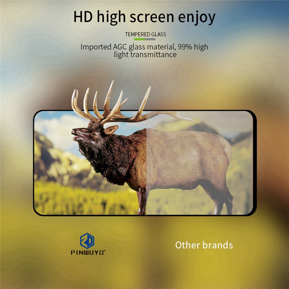 PINWUYO JK Tempered Glass Film Series-2 for ZTE nubia Red Magic 7S Pro 5G Full Glue Anti-explosion Full Screen Protector-10