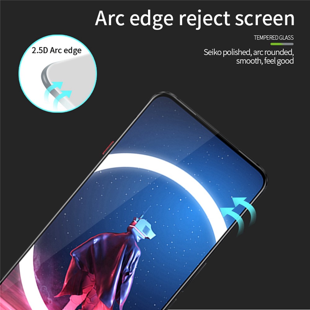 PINWUYO JK Tempered Glass Film Series-2 for ZTE nubia Red Magic 7S Pro 5G Full Glue Anti-explosion Full Screen Protector-6
