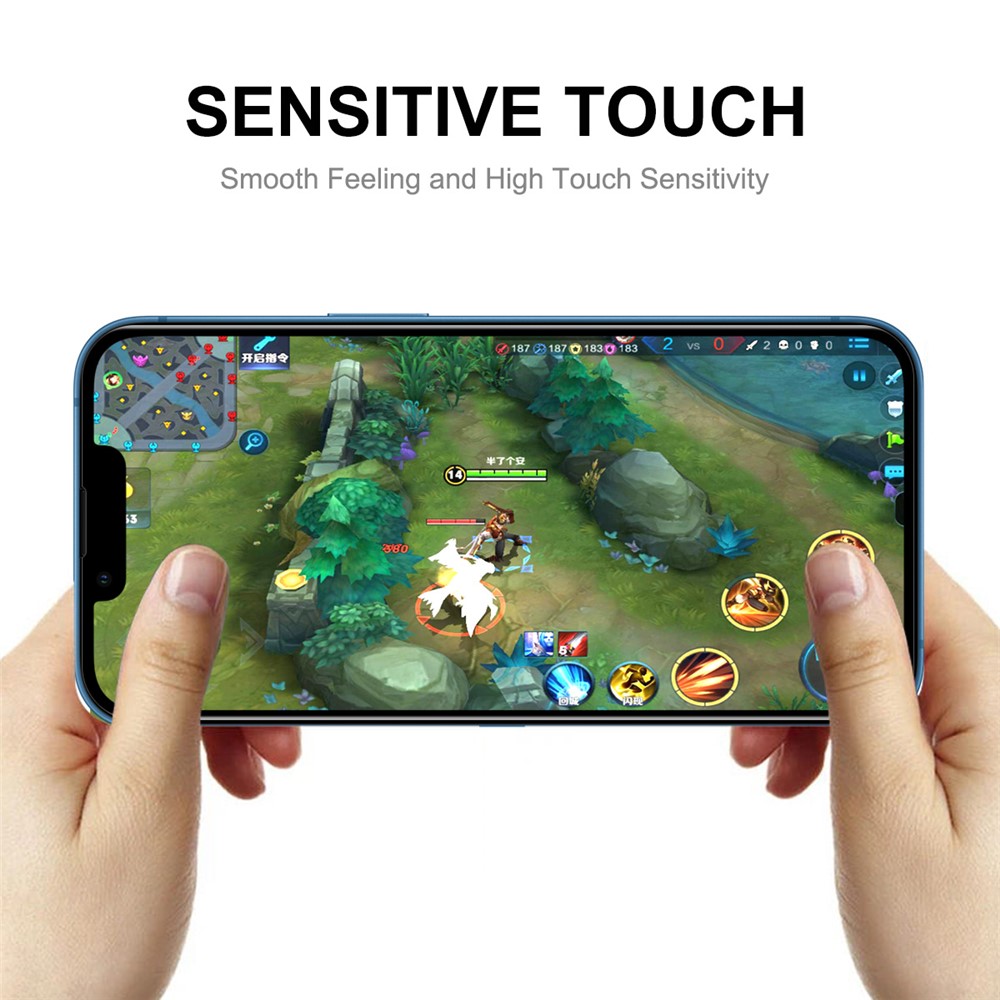 ENKAY HAT PRINCE For iPhone 14 6.1 inch HD Clear Full Screen Protector 6D Silk Printing Full Glue High Aluminium-silicon Glass Film-6
