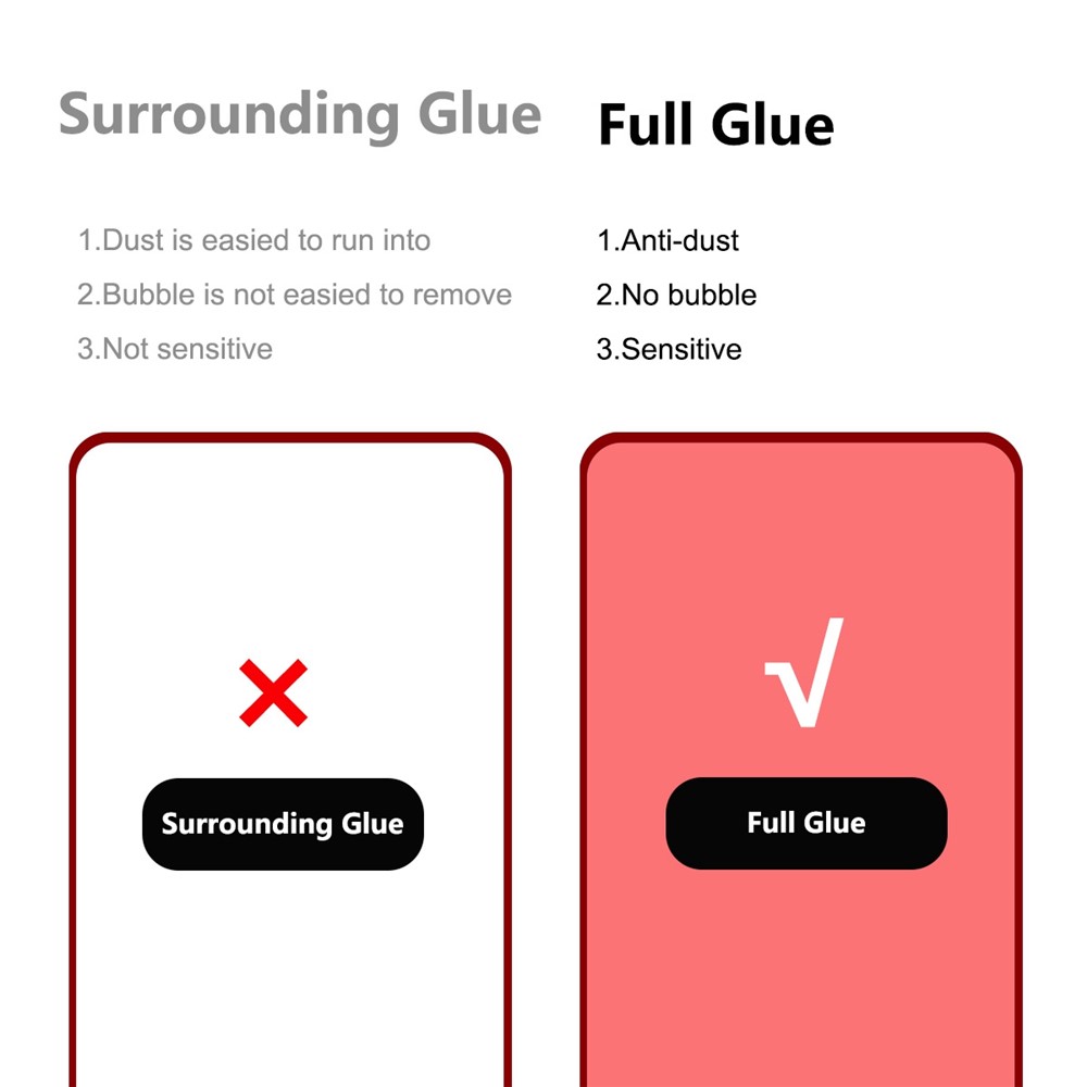 ENKAY HAT PRINCE For iPhone 14 Pro 6.1 inch High Aluminium-silicon Glass Screen Protector 2.5D Arc Edge 0.26mm 9H Full Cover Full Glue HD Clear Film-3
