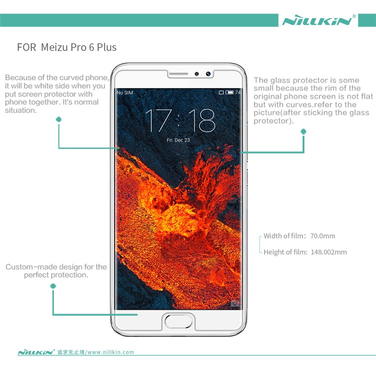 NILLKIN Matte Anti-scratch Protection Film Screen Cover for Meizu Pro 6 Plus-7