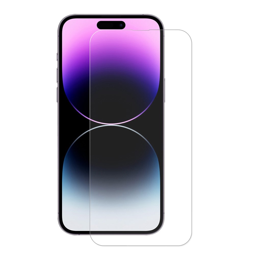 ENKAY HAT PRINCE For iPhone 14 Pro Max 6.7 inch 0.26mm 9H Hardness Tempered Glass Film 2.5D Arc Edge Anti-explosion Full Glue Screen Protector-1