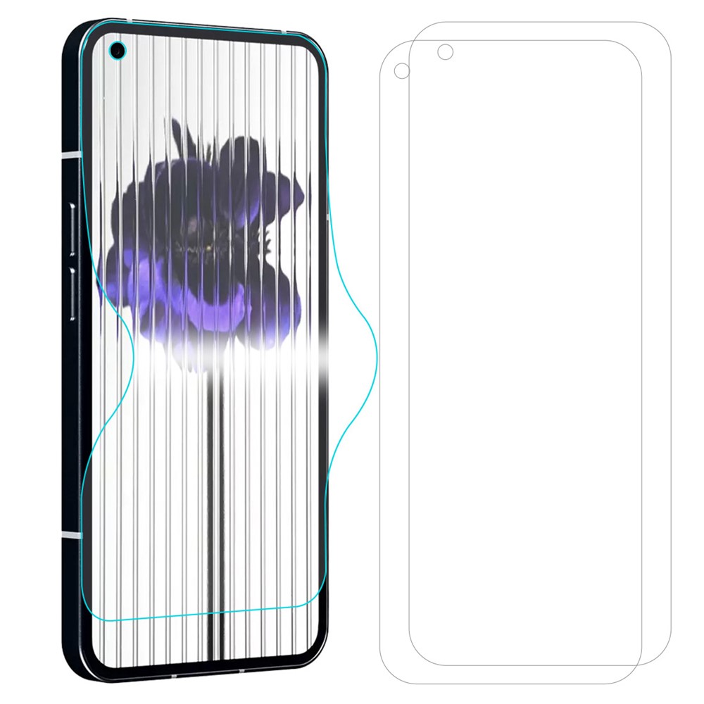 ENKAY HAT PRINCE 2Pcs / Pack for Nothing phone (1) 5G HD Soft TPE+PET+TPU Hydrogel Film Full Glue Transparent Anti-fingerprint Screen Protector-1