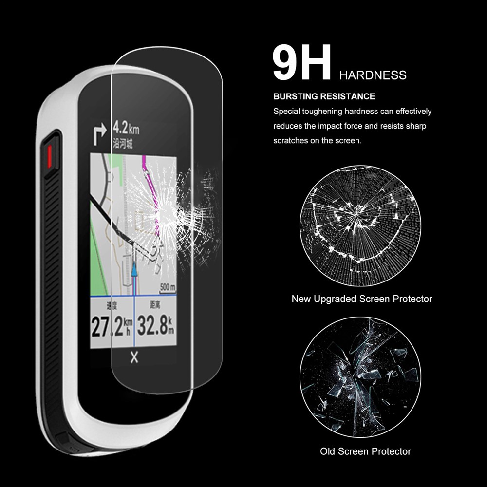 ENKAY HAT PRINCE Screen Protector for Garmin Edge Explore 2 Cycle Computer, 0.26mm 9H 2.5D Arc Edge Tempered Glass Full Glue Anti-explosion Film-5