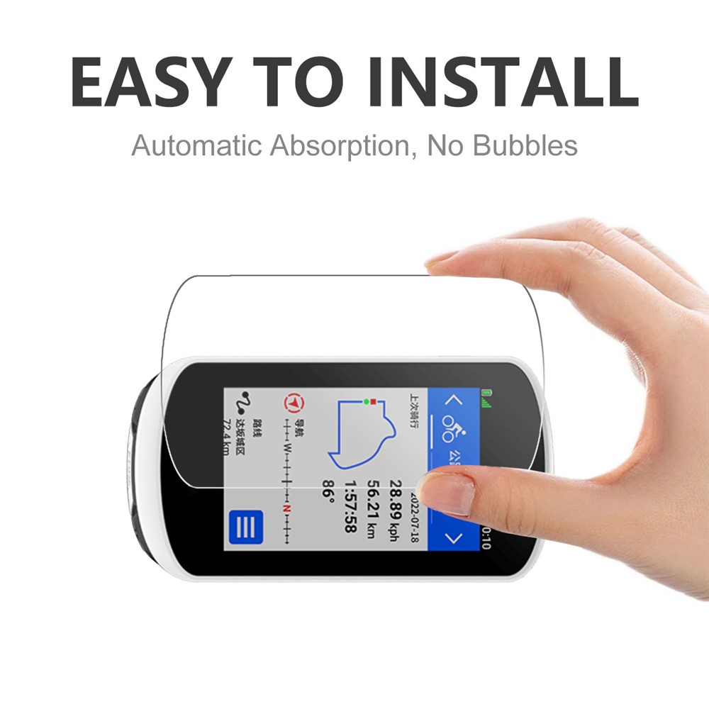 ENKAY HAT PRINCE Screen Protector for Garmin Edge Explore 2 Cycle Computer, 0.26mm 9H 2.5D Arc Edge Tempered Glass Full Glue Anti-explosion Film-6