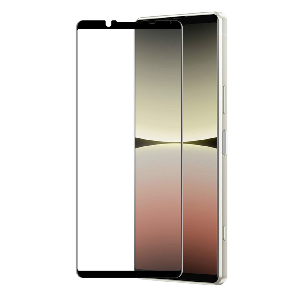 ENKAY HAT PRINCE For Sony Xperia 5 IV 5G High Aluminium-silicon Glass Anti-explosion 6D Silk Printing Full Cover Full Glue Screen Protector-1