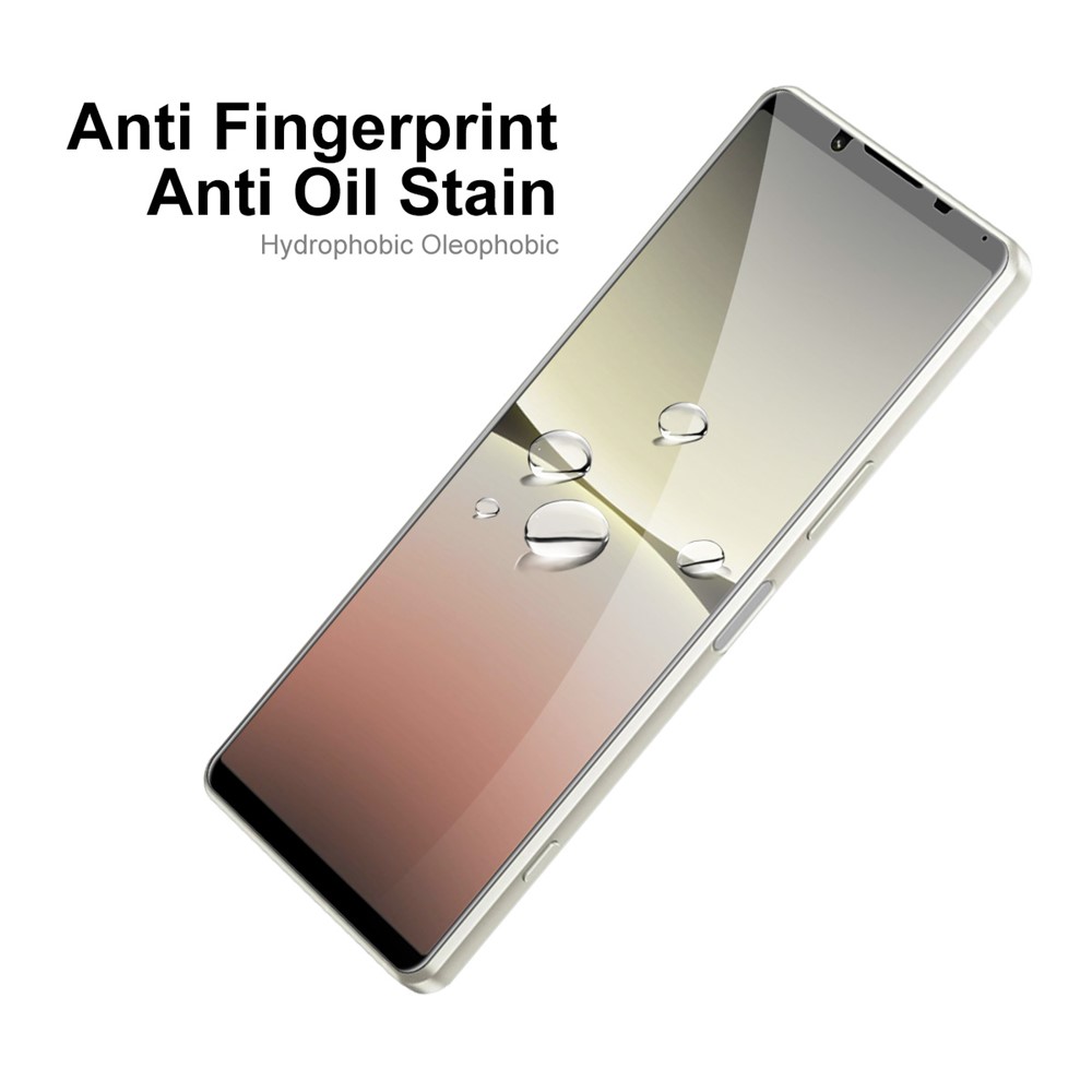 ENKAY HAT PRINCE For Sony Xperia 5 IV 5G High Aluminium-silicon Glass Anti-explosion 6D Silk Printing Full Cover Full Glue Screen Protector-5
