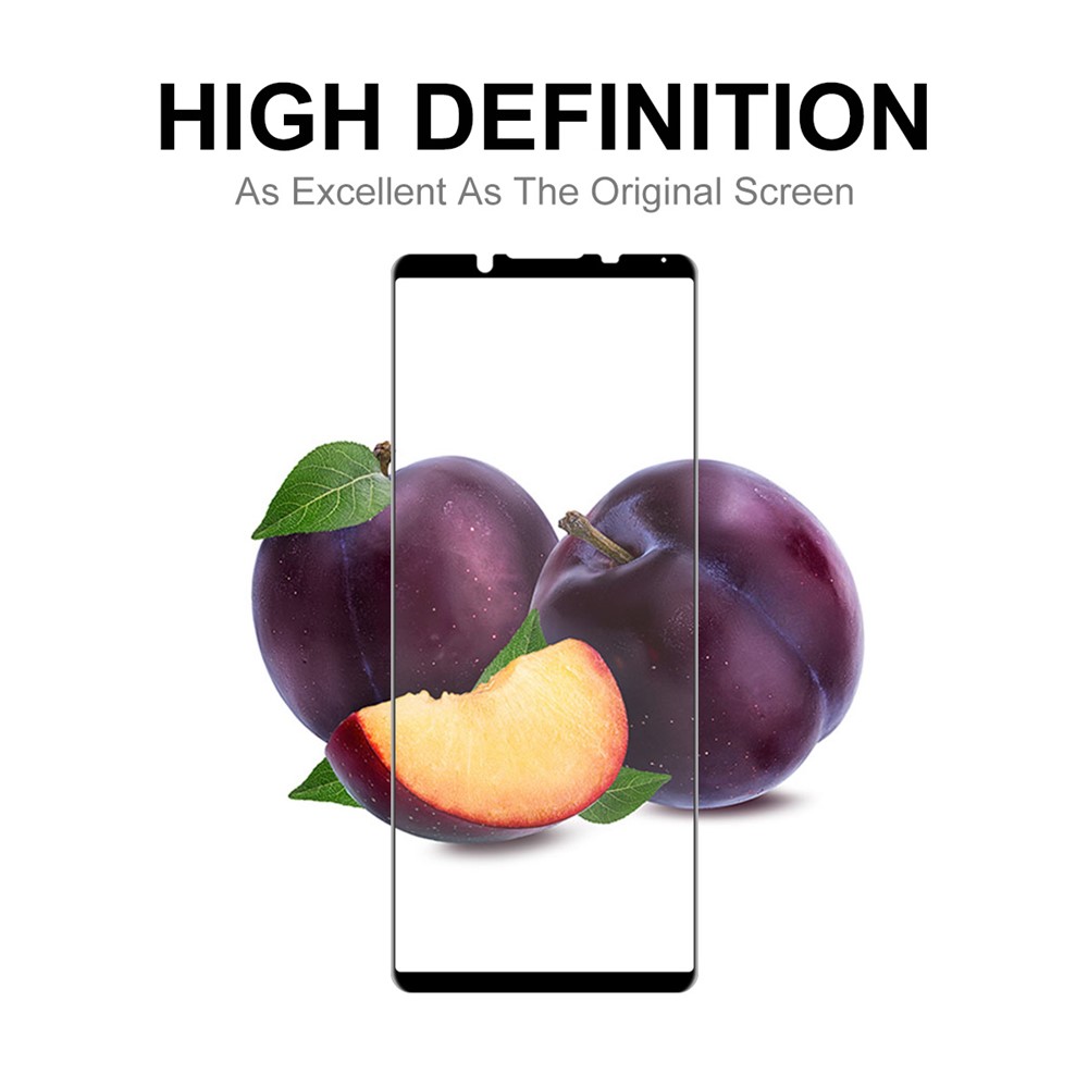 ENKAY HAT PRINCE For Sony Xperia 5 IV 5G High Aluminium-silicon Glass Anti-explosion 6D Silk Printing Full Cover Full Glue Screen Protector-7