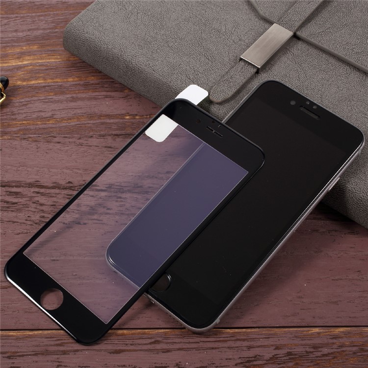 KANJIAN Anti-blue-ray Tempered Corning Glass Screen Guard 3D Curved for iPhone 7 Plus - Black-3