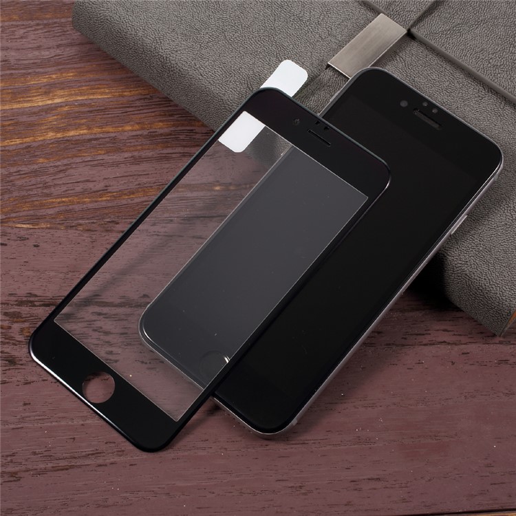KANJIAN 0.18mm PET Soft Edges Full Tempered Glass Screen Protector for iPhone 6s 6 - Black-2
