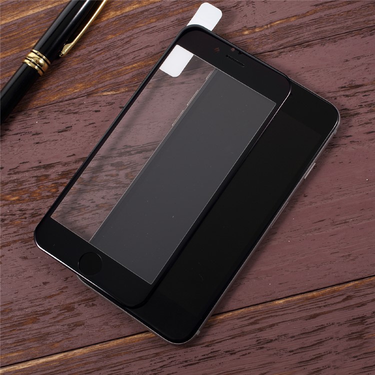 KANJIAN 0.18mm PET Soft Edges Full Tempered Glass Screen Protector for iPhone 6s 6 - Black-3