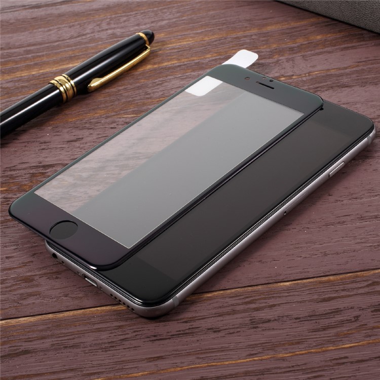 KANJIAN 0.18mm PET Soft Edges Full Tempered Glass Screen Protector for iPhone 6s 6 - Black-4