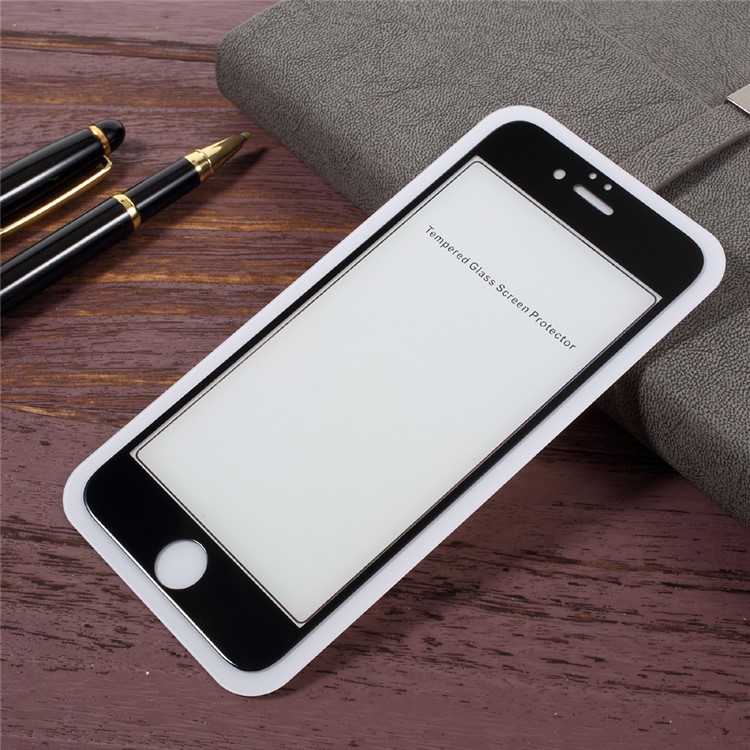 KANJIAN 0.26mm Anti-blue-ray Full Size Tempered Glass Screen Protector for iPhone 6s 6 - Black-2