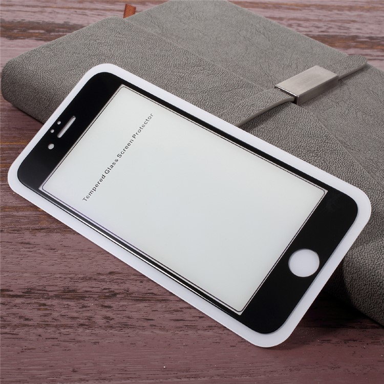 KANJIAN 0.26mm Anti-blue-ray Full Size Tempered Glass Screen Protector for iPhone 6s 6 - Black-5