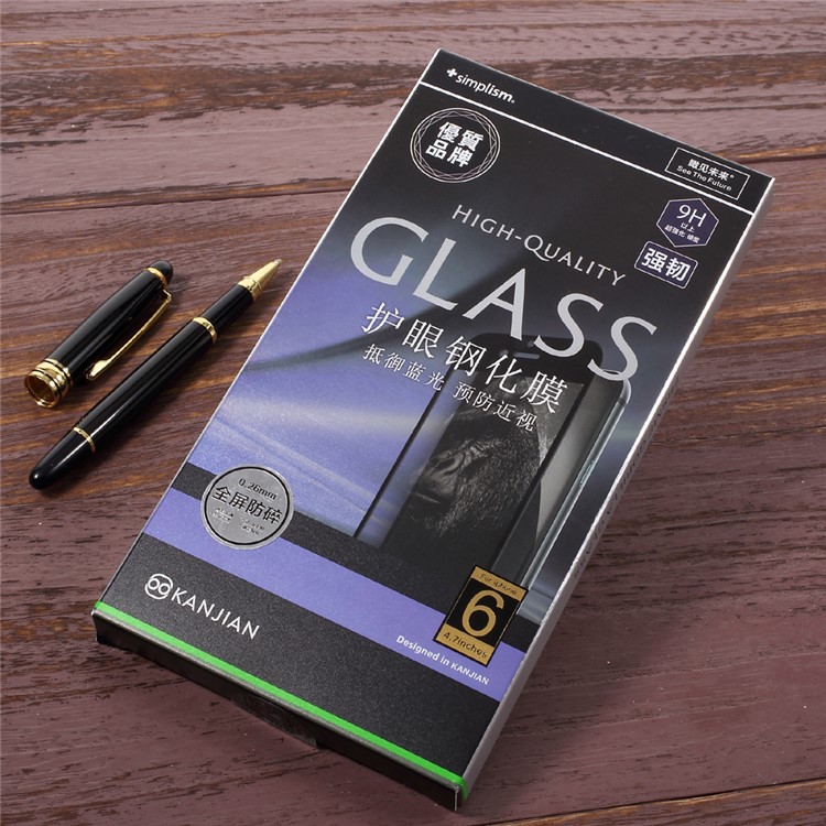 KANJIAN for iPhone 7 0.26mm Anti-blue-ray Tempered Glass Screen Guard Film Full Size - Black-7