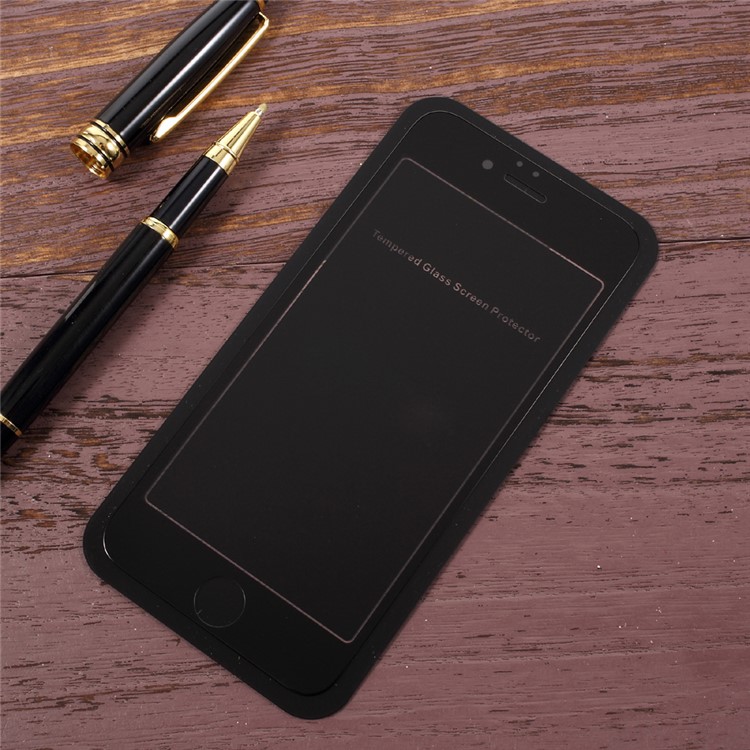 KANJIAN 0.26mm Complete Cover Tempered Glass Screen Protector for iPhone 6s 6 - Black-1
