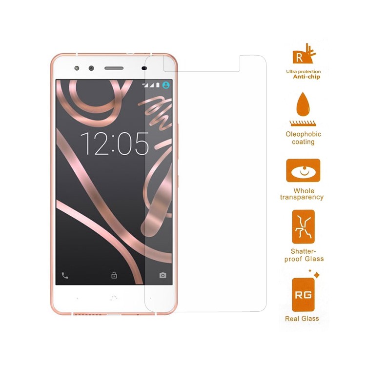 For BQ Aquaris X5 Tempered Glass Screen Protector Film 0.3mm (Arc Edge)-1