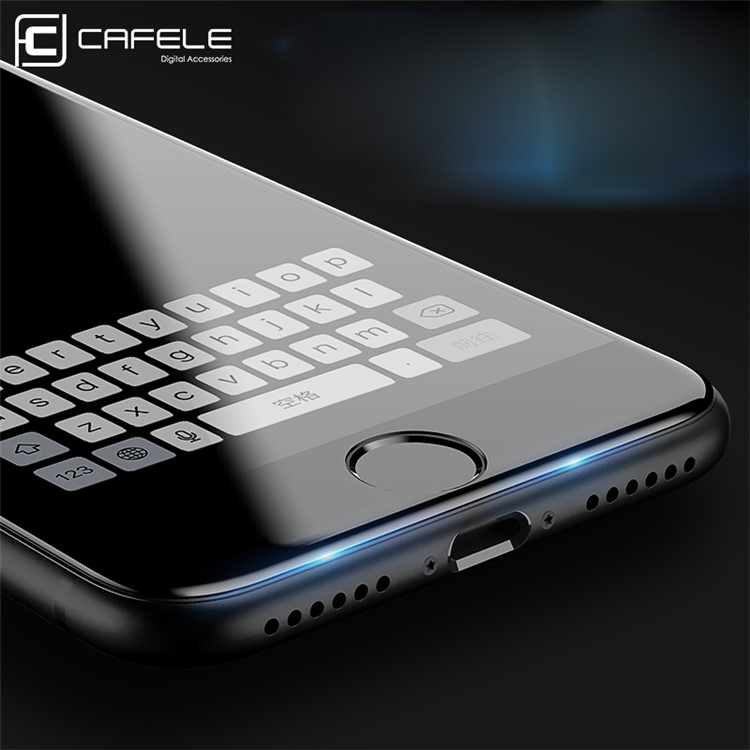 CAFELE 3D Curved Tempered Glass Screen Film Full Cover for iPhone 7 4.7 Inch - Black-4