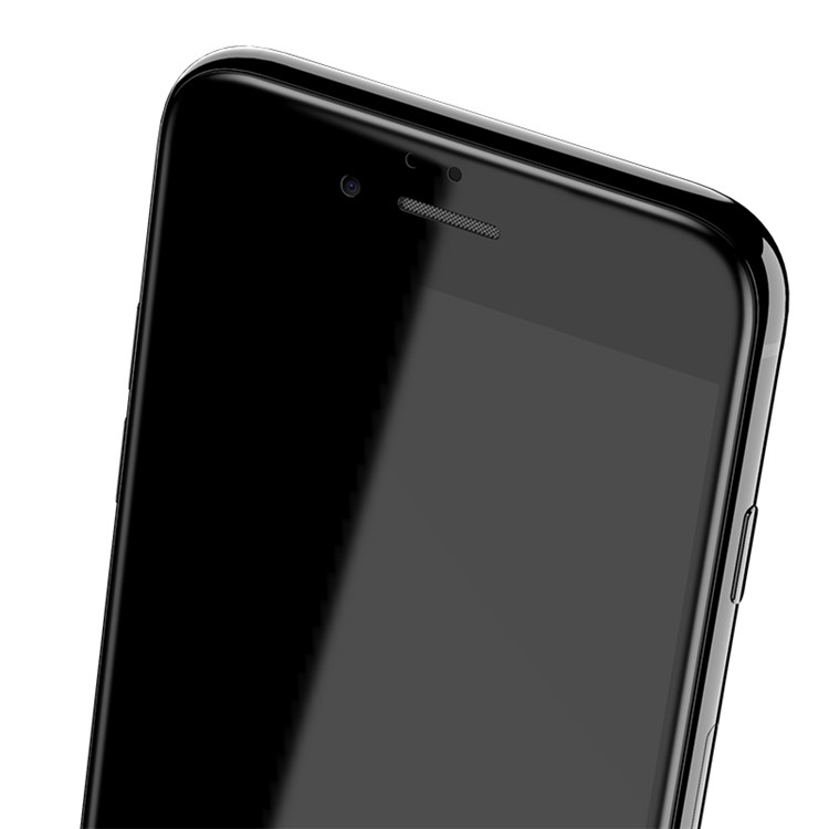 CAFELE 3D Curved Full Screen Guard Carbon Fiber Tempered Glass for iPhone 7 Plus - Black-2