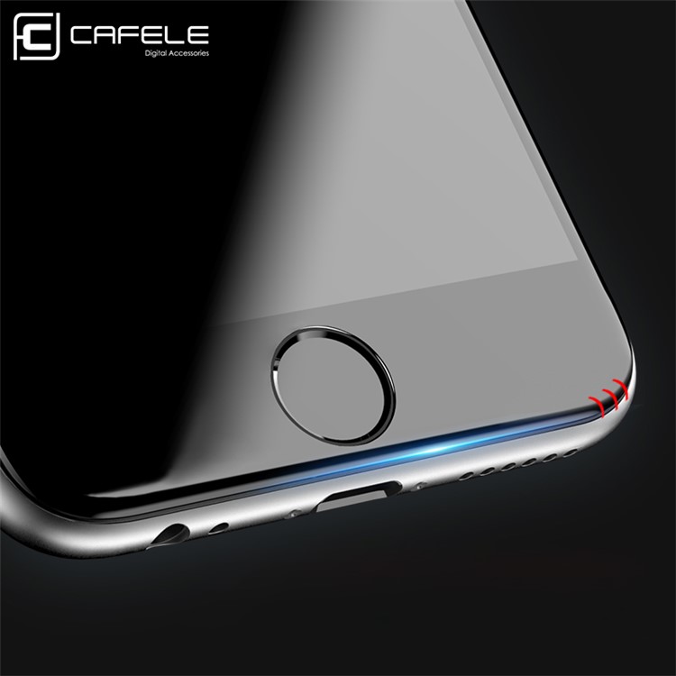 CAFELE for iPhone 6s/6 4.7 3D Curved Carbon Fiber Tempered Glass Screen Guard Full Size - Black-4