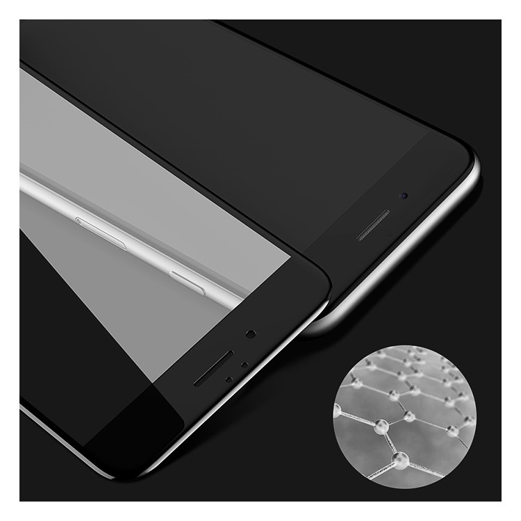 CAFELE for iPhone 6s/6 4.7 3D Curved Carbon Fiber Tempered Glass Screen Guard Full Size - Black-6