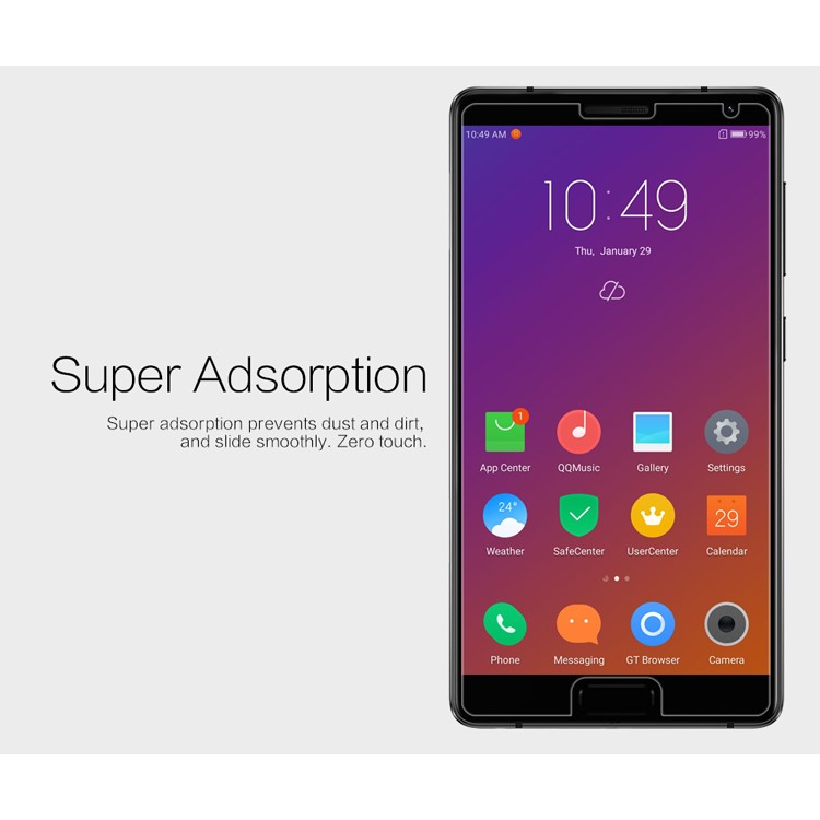 NILLKIN for Lenovo ZUK Edge Anti-fingerprint HD Clear LCD Screen Film Protector-4