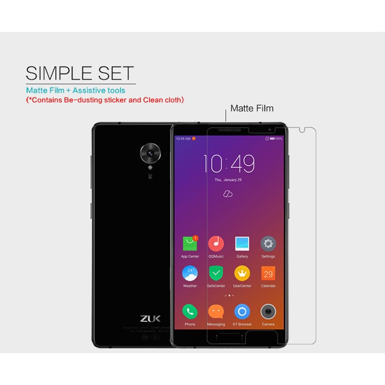 NILLKIN for Lenovo ZUK Edge Matte Anti-scratch LCD Screen Protector Mobile Phone Film-6