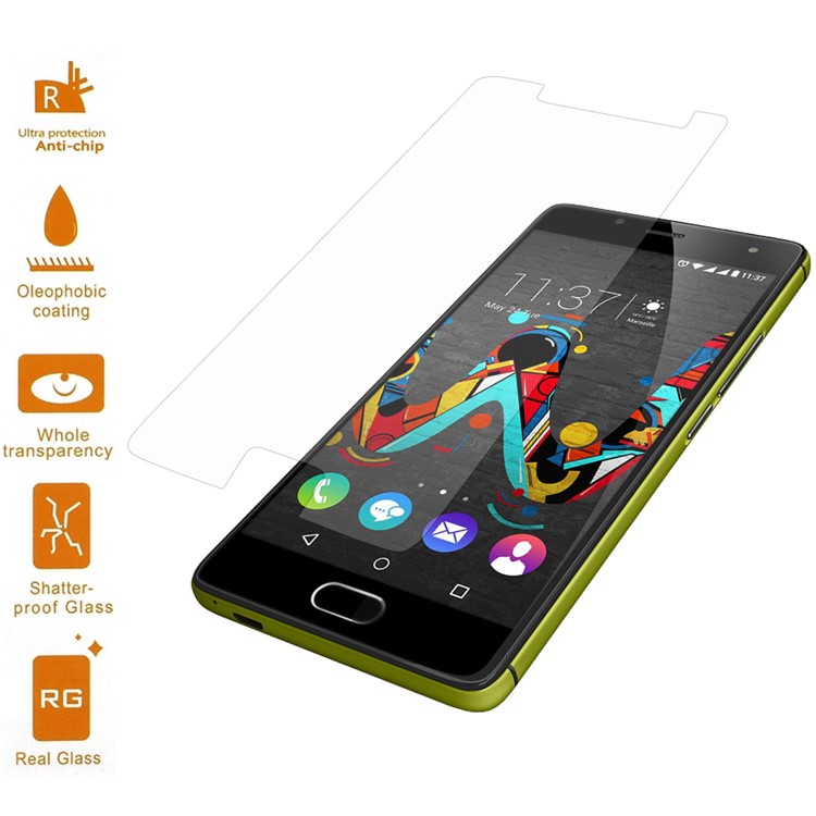 For Wiko U Feel 0.3mm Tempered Glass Mobile Screen Film Protector (Arc Edge)-1
