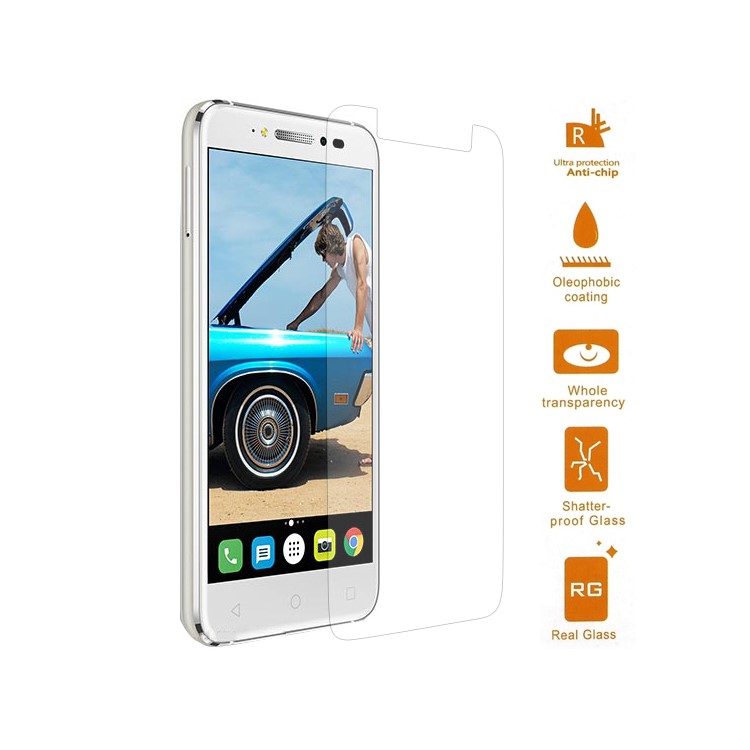 For Alcatel Shine Lite 0.3mm Tempered Glass Mobile Screen Protector Guard (Arc Edge)-1