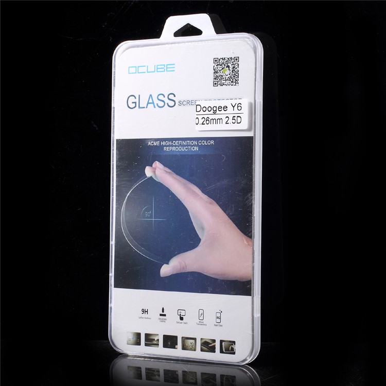 OCUBE 0.26mm Tempered Glass Screen Protector Film for Doogee Y6 Arc Edge-8