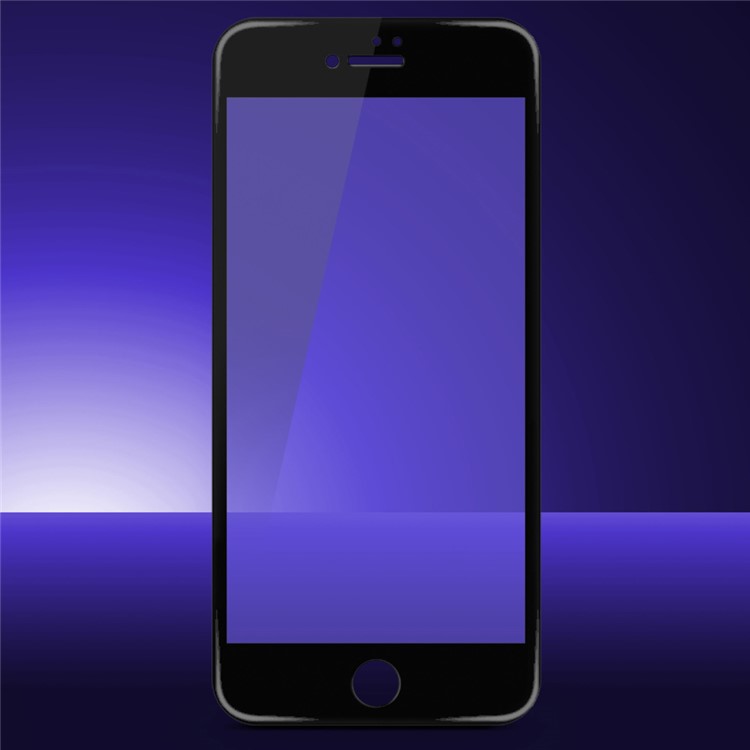 DEVIA 0.18mm Full Size Anti-blue-ray Tempered Glass Screen Film with Bright Surface for iPhone 7 - Black-1
