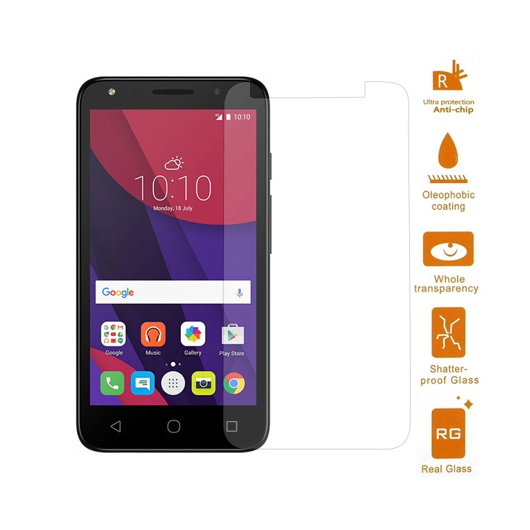 0.3mm LCD Tempered Glass Screen Protector for Alcatel Pixi 4 (5) 4G (Arc Edge)-1