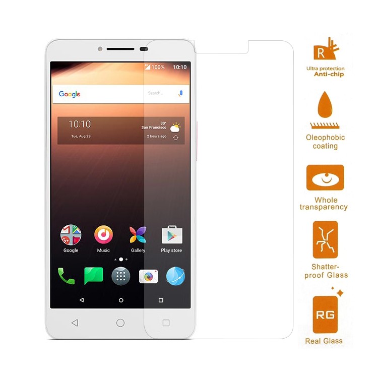 For Alcatel A3 XL Mobile Tempered Glass Film Screen Protector 0.3mm (Arc Edge)-1