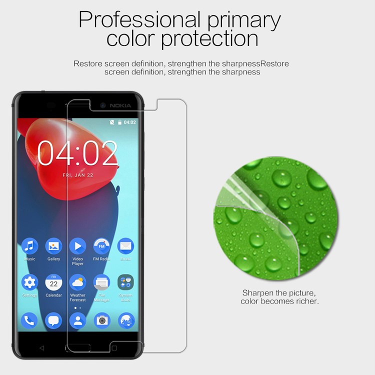 NILLKIN for Nokia 6 Anti-fingerprint HD Clear LCD Mobile Screen Protector Film-3