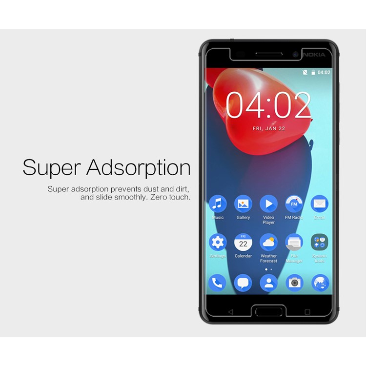 NILLKIN for Nokia 6 Anti-fingerprint HD Clear LCD Mobile Screen Protector Film-4