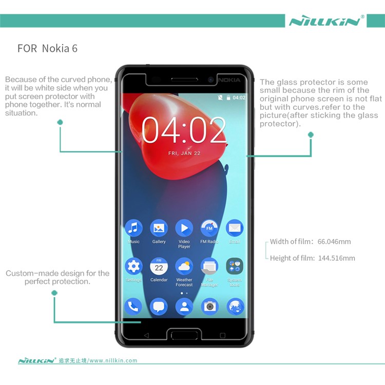 NILLKIN for Nokia 6 Matte Anti-scratch LCD Screen Protector Mobile Guard Film-7