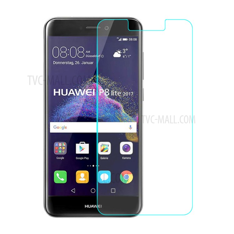 For Huawei P8 Lite (2017) / Honor 8 Lite 0.33mm Tempered Glass Screen Protector Film (Arc Edge)-1