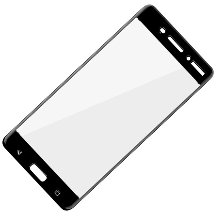 IMAK for Nokia 6 Tempered Glass Screen Protector Complete Cover - Black-3