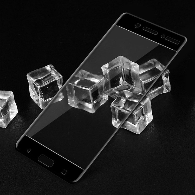 IMAK for Nokia 6 Tempered Glass Screen Protector Complete Cover - Black-6