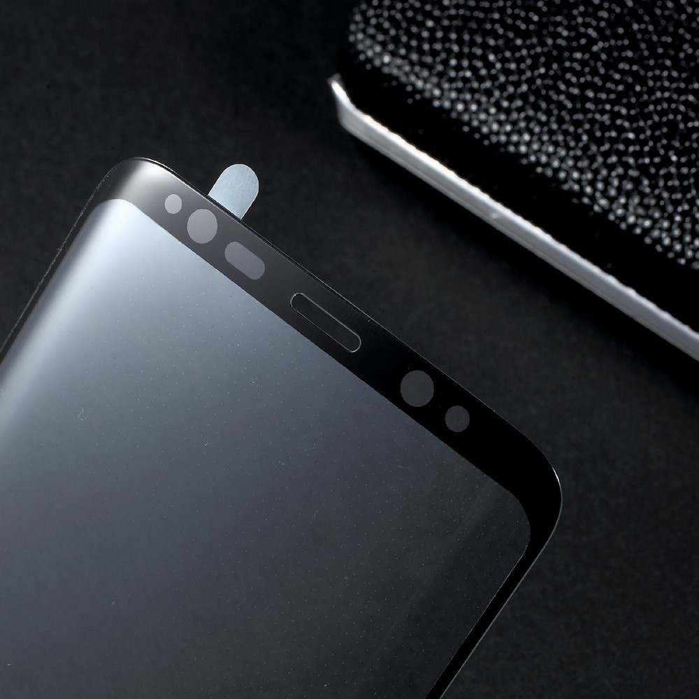For Samsung Galaxy S8 Curved Full Coverage Mobile Tempered Glass Screen Protector - Black-5
