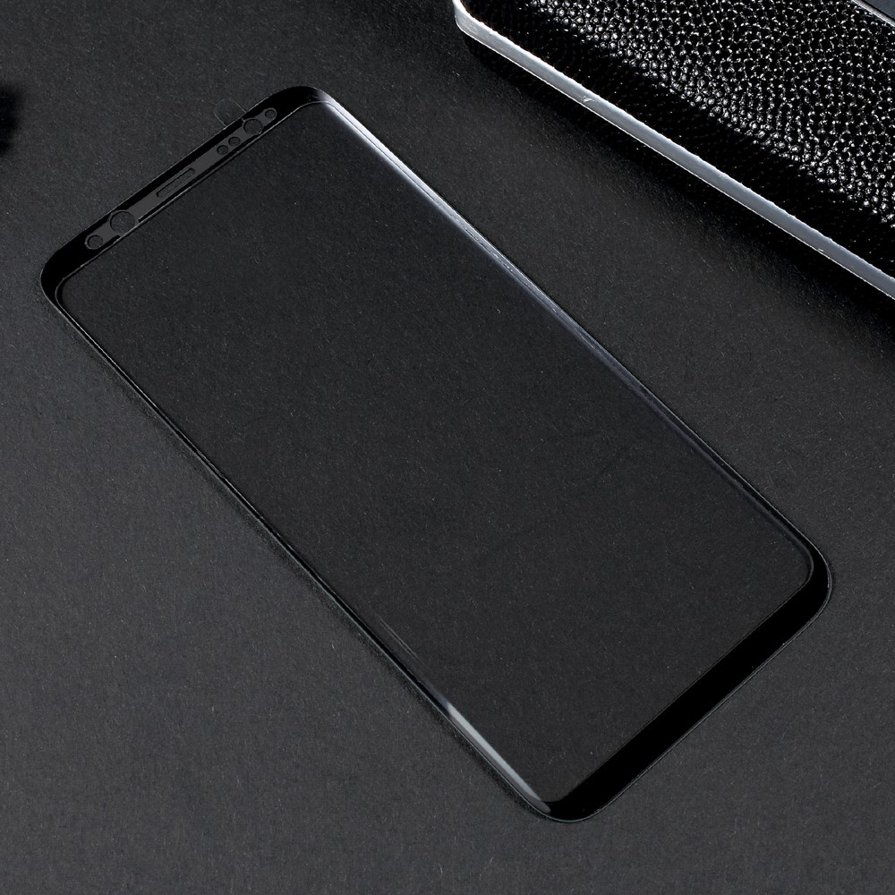 For Samsung Galaxy S8 Plus Curved Full Screen Cover Mobile Tempered Glass Protector - Black-2